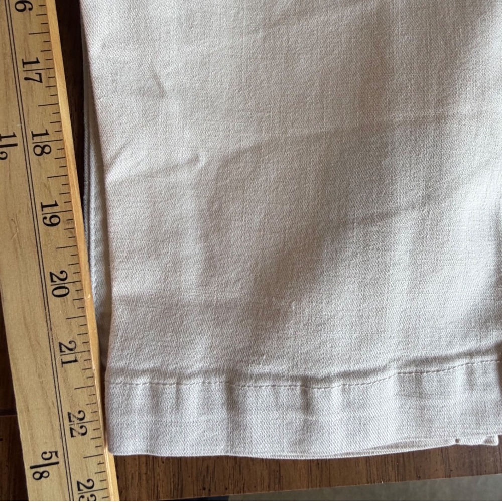 Pistola Cream Cotton Blend Drawstring Elastic Waist Jogger Tapered Pants Size M - Picture 8 of 9